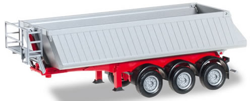 Herpa 76549 HO Scale Schmitz Dump Trailer - Assembled -- Various Colors