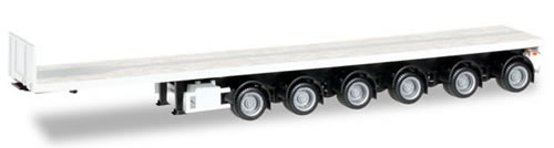 Herpa 76715 HO Scale Noteboom 6-Axle Flatbed Trailer - Assembled
