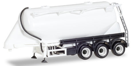 Herpa 76821 HO Scale Feldbinder Bulk Silo Trailer - Assembled -- Various Standard Colors