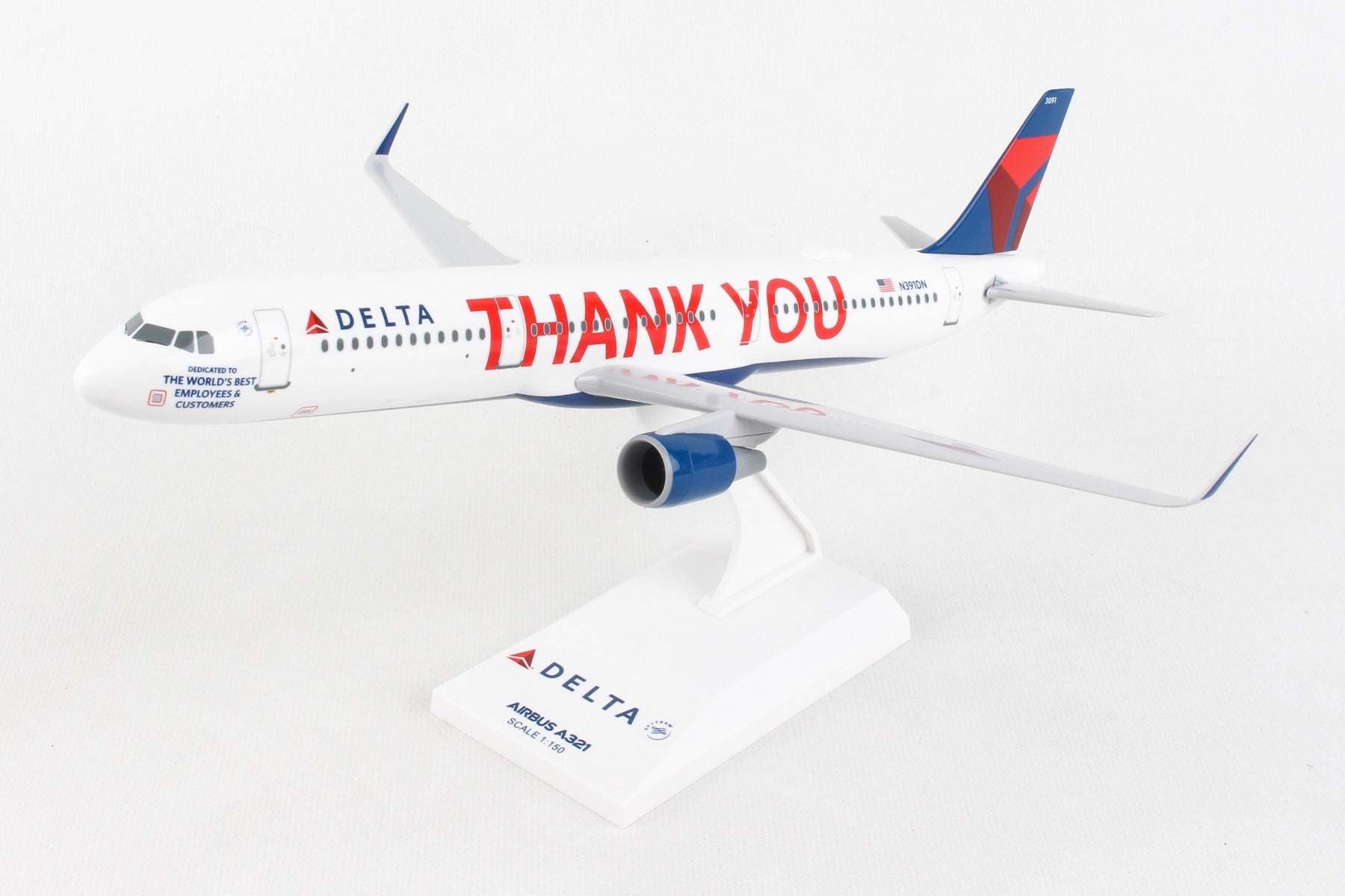 Skymarks SKR1057 Skymarks Delta A321 1/150 Thank You