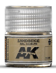 AK Interactive RC88 Real Colors: Sand Beige RAL1039 F9 Acrylic Lacquer Paint 10ml Bottle