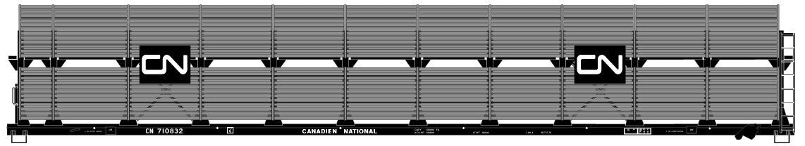 Accurail 9406 Ho 89' Bi-Level Auto Racks Cn