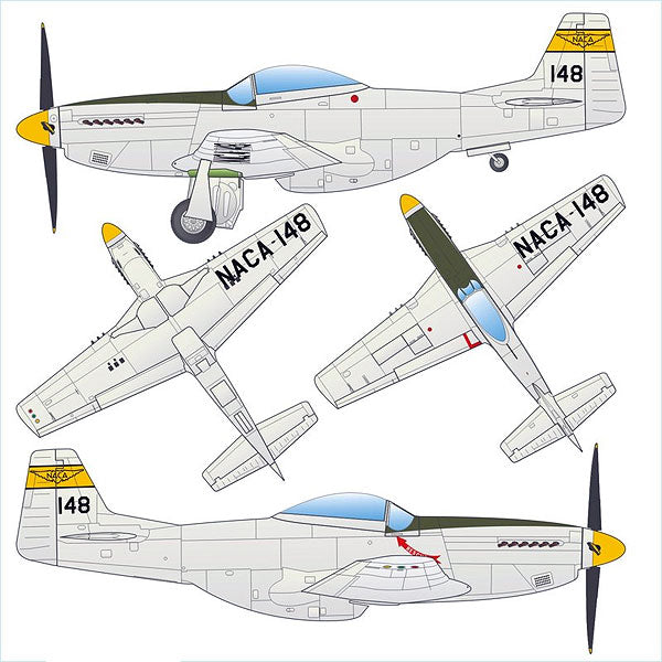 Arsenal-M 770197 1/87 Scale P-51D Mustang Fighter Plane NACA