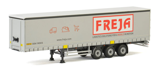 WSI 52322 1/50 Scale Freja - 3-Axle Curtainside Trailer