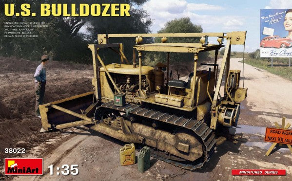Miniart Models 38022 1/35 US Bulldozer w/Angled Blade