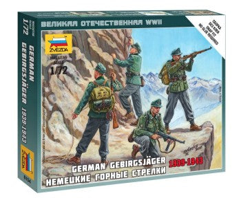 Zvezda 6154 1/72 German Mountain Troops 1939-43 (4) (Snap)