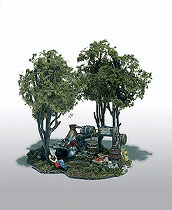 Woodland Scenics 102 HO Scale Mini-Scene(TM) Unpainted Metal Kit -- Moonshine Still