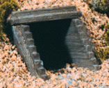 Woodland Scenics 1162 N Scale Culverts pkg(2) (Unpainted Hydrocal(R) Castings) -- Concrete
