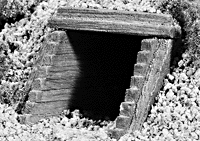 Woodland Scenics 1165 N Scale Culverts pkg(2) (Unpainted Hydrocal(R) Castings) -- Timber