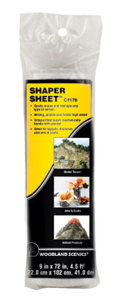 Woodland Scenics 1178 All Scale Shaper Sheet(TM) -- Roll - 9 x 72" 22.9 x 183cm