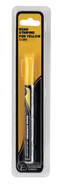 Woodland Scenics 1292 All Scale Road Striping Pen -- Yellow