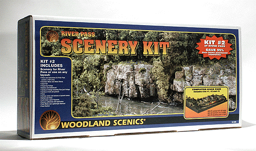 Woodland Scenics 1488 HO Scale River Pass Scenery Kit