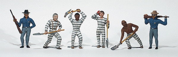 Woodland Scenics 1858 HO Scale Scenic Accents(R) -- Chain Gang pkg(6)