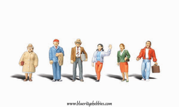 Woodland Scenics 2030 All Scale Architectural Models(R) Standing People -- 1/16"
