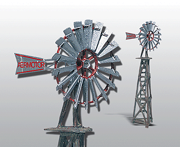 Woodland Scenics 209 HO Scale Aermotor Windmill - Scenic Details(R) -- Metal Kit - Unpainted