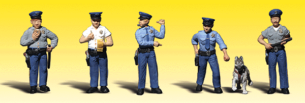 Woodland Scenics 2122 N Scale Scenic Accents(R) Figures -- Policemen