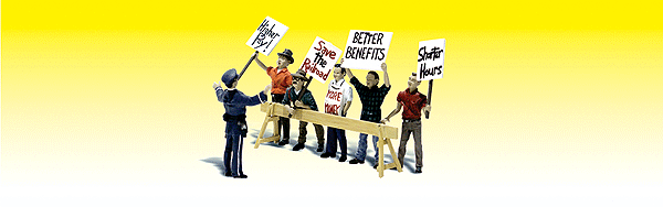 Woodland Scenics 2197 N Scale Scenic Accents(R) Figures -- Picket Line