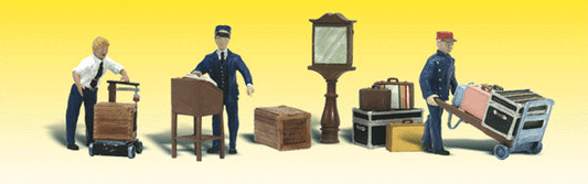 Woodland Scenics 2211 N Scale Scenic Accents(R) -- Depot Workers & Accessories