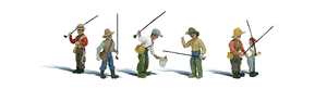 Woodland Scenics 2215 N Scale Scenic Accents(R) -- Fly Fishermen pkg(6)