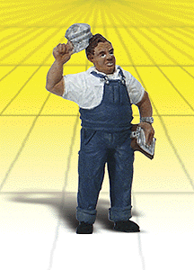 Woodland Scenics 2525 G Scale Scenic Accents(R) Figures -- Mechanic Supervisor