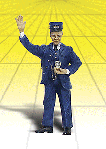 Woodland Scenics 2528 G Scale Scenic Accents(R) Figures -- Conductor w/Watch