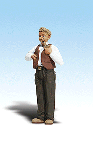 Woodland Scenics 2537 G Scale Scenic Accents(R) Figures -- Peter Pipe Puffer