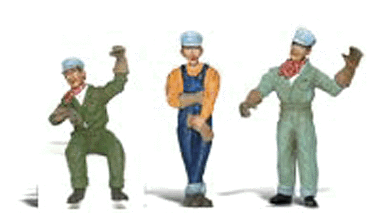 Woodland Scenics 2547 G Scale Scenic Accents(R) Figures -- Idling Engineers pkg(3)