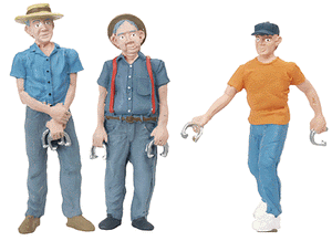 Woodland Scenics 2550 G Scale Scenic Accents(R) Figures -- Horse Shoein' Around