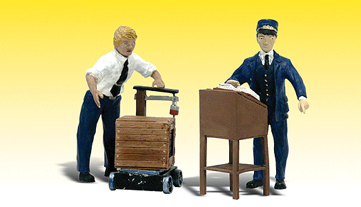 Woodland Scenics 2555 G Scale Scenic Accents(R) Figures -- Dedicated Depot Workers