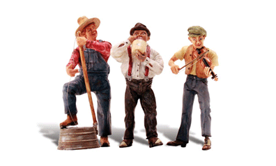 Woodland Scenics 2570 G Scale Scenic Accents(R) Figures -- Junior's Jug Band