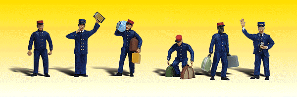 Woodland Scenics 2722 O Scale Scenic Accents(R) Figures -- Train Personnel pkg(6)