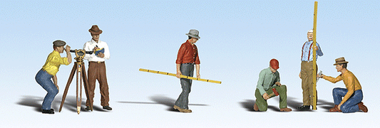 Woodland Scenics 2741 O Scale Scenic Accents(R) Figures -- Surveyors pkg(6)