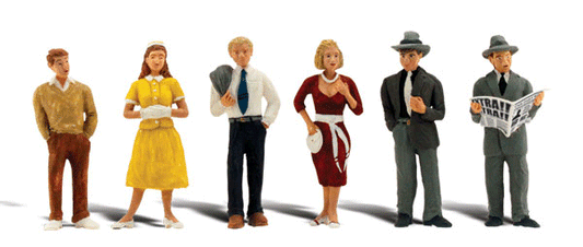 Woodland Scenics 2763 O Scale Scenic Accents(R) -- Pedestrians pkg(6)