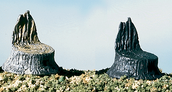 Woodland Scenics 31 All Scale Cut Stumps -- pkg(14)