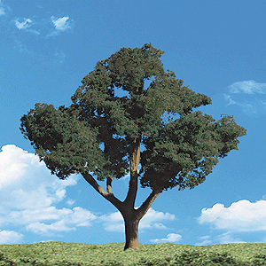 Woodland Scenics 3505 All Scale Woodland Classic Trees(R) Ready Made - Cool Shade -- 2 to 3" 5.1 to 7.6cm Tall pkg(4)