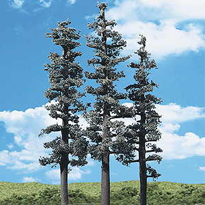 Woodland Scenics 3562 All Scale Woodland Classic Trees(R) Ready Made - Standing Timber -- 6 to 7" 15.2 to 17.7cm Tall pkg(3)