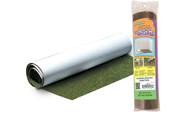 Woodland Scenics 4158 All Scale Scene-A-Rama(TM) ReadyGrass(TM) Mat - 10-11/16 x 7-5/16" 27.1 x 18.5cm -- Green Grass