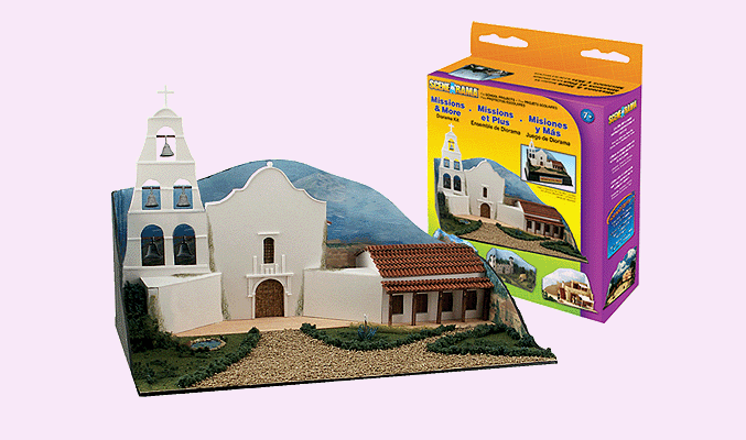 Woodland Scenics 4196 All Scale Missions & More Diorama - Scene-A-Rama(R) -- Kit