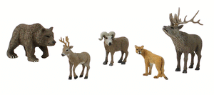 Woodland Scenics 4449 All Scale North American Wildlife Figures - Scene-A-Rama(R) -- pkg(5)