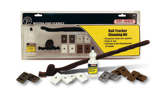 Woodland Scenics 4550 All Scale Rail Tracker(TM) Cleaning Kit -- Tidy Track(TM)