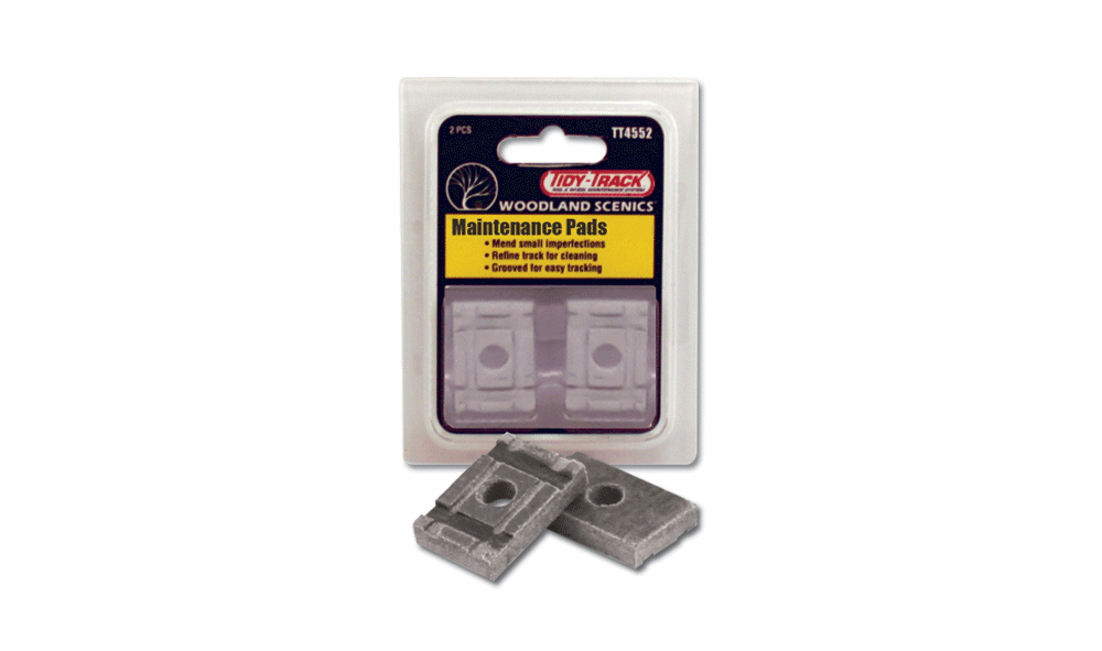 Woodland Scenics 4552 All Scale Tidy Track(TM) Maintenance Product -- Maintenance Pads Cleaning Pad Replacement pkg(2)