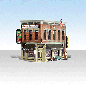 Woodland Scenics 4923 N Scale Corner Emporium - Built-&-Ready(R) Landmark Structures(R) -- Assembled - 2-5/16 x 1-1/2" 5.86 x 3.81cm