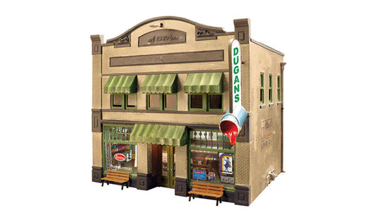 Woodland Scenics 4943 N Scale Dugan's Paint Store - Built & Ready Landmark Structures(R) -- Assmebled - 2-1/2 x 2 x 2 1/2" 6.35 x 5.08 x 6.35 cm