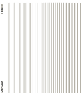 Woodland Scenics 514 All Scale Dry Transfer Alphabet & Number Sets -- Stripes - White 1/64, 1/32 & 1/16"