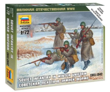 Zvezda 6197 1/72 Soviet Infantry Winter Uniform 1941-42 (5) (Snap)