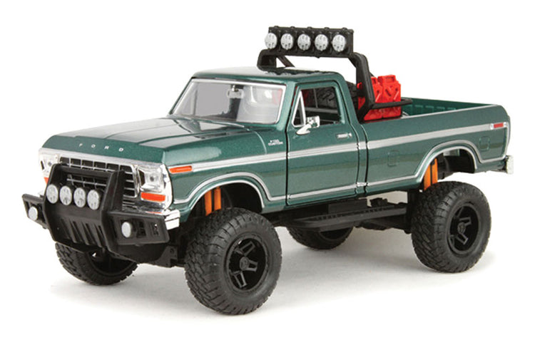 Motormax 79138DKGR 1/24 Scale 1979 Ford F-150 Custom Off-Road Truck