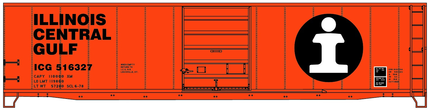 Accurail 5505 Ho 50'Steel Boxcar Ic