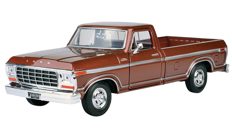 Motormax 79346AC-MBN 1/24 Scale 1979 Ford F-150 Custom Pickup