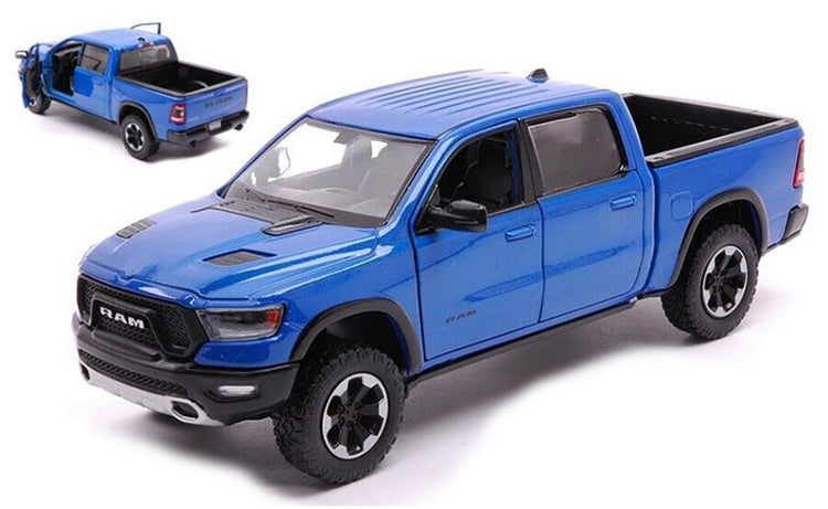 Motormax 79358BL 1/24 Scale 2019 Ram 1500 Rebel Crew Cab