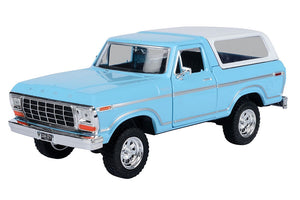 Motormax 79373LTBL 1/24 Scale 1978 Ford Bronco Hard Top